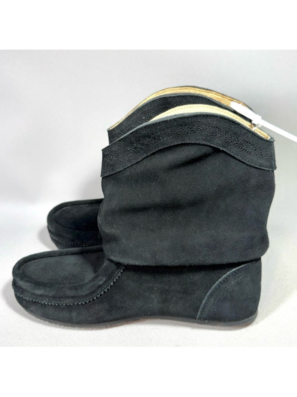 Manitobah Jeddito Black Suede Leather Mid Boots NWT